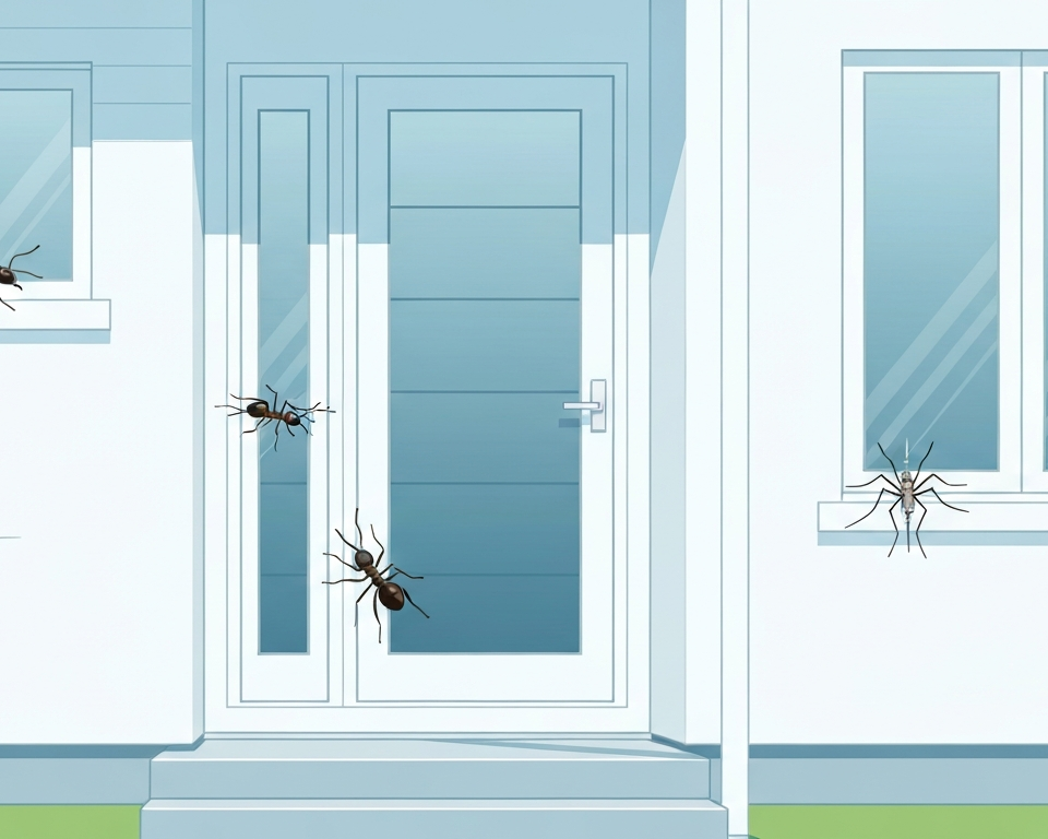 Preventing common pest problems around a modern home exterior.