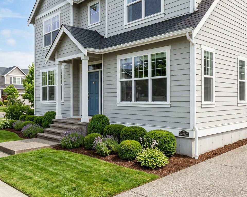 Preventing pest infestations: A pristine home exterior emphasizing security and cleanliness.